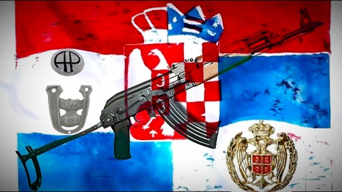 Zastava Srbi Hrvati Kalasnjikov 678