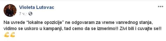Poslanica SNS i lekar: Pojavila se u domu zdravlja posle 5 nedelja, uradila selfi, pohvalila se i pobegla Violeta Lutovac Poruka