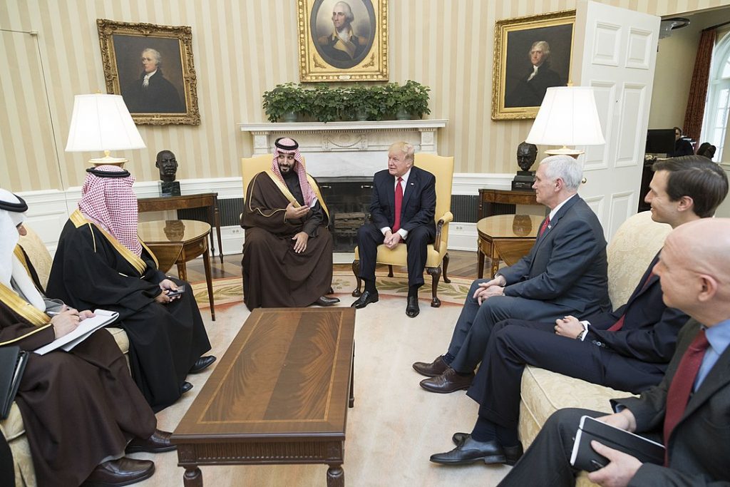 1080px Donald Trump Meets With Mohammed Bin Salman Bin Abdulaziz Al Saud March 2017 1024x683