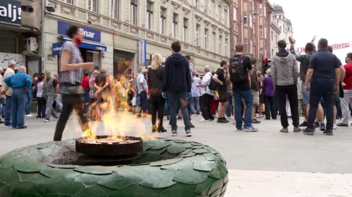 U Sarajevu održana misa za Blajburg, hiljade ljudi na skupu antifašista U Sarajevu održana misa za Blajburg, hiljade ljudi na skupu antifašista