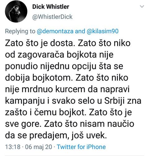 Trifunović: Izbori, zato što je dosta! Zato što nisam naučio da se predajem!