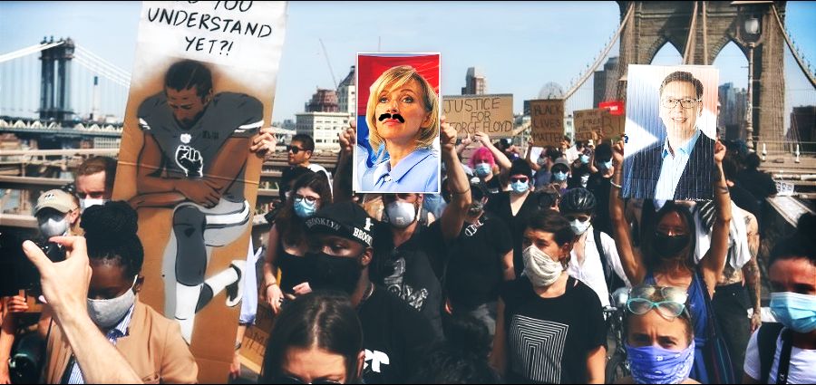 AMERIKA NA NOGAMA: Masovna podrška Vučićevoj HRABROSTI u borbi protiv Zaharove Protest Sad Vucic Zaharova 900x425 1