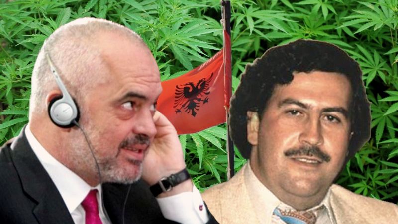 Edi Rama Pablo Eskobar Marihuana Albanska Zastava 800x450 1