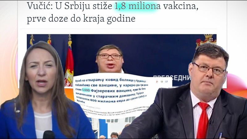 Milenković o smradovima koji žive od lakiranja stvarnosti, i kud se dede 1.795.000 vakcina Gordana Uzelac Sarapa Vucic Vakcine 800x450 1