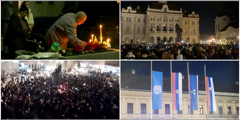 Novi Sad peva Balaševićeve pesme, zastave na pola koplja (VIDEO) NOVI SAD Djordje Balasevic 800x400 1