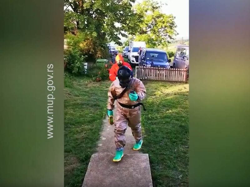 (VIDEO) POLICAJCI U SPECIJALNIM ODELIMA UPALI U KUĆU KOD TOPOLE: Pronađeno 160 kilograma zasada marihuane i tri kilograma suve Policija Upad 800x600 1