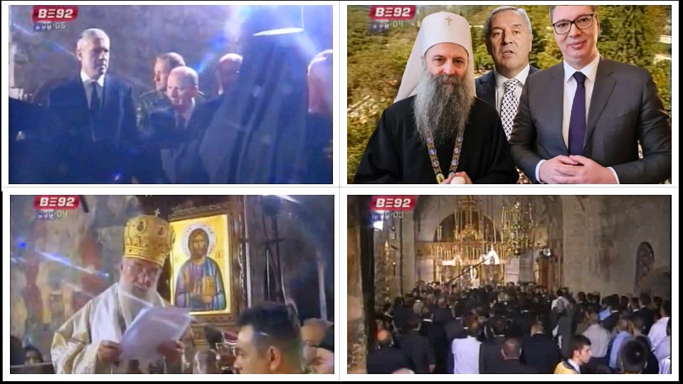 Ustolicenje Patrijarha Irineja Pec Vucic Djukanovic Porfirije 960x540 1