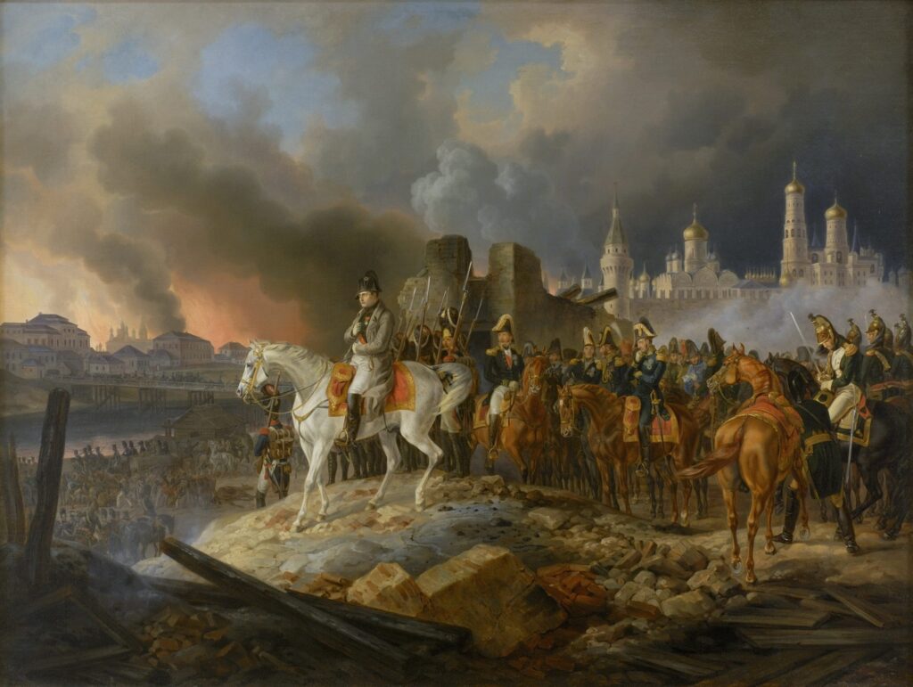 Napoleon In Burning Moscow Adam Albrecht 1841 Scaled 1 1024x771