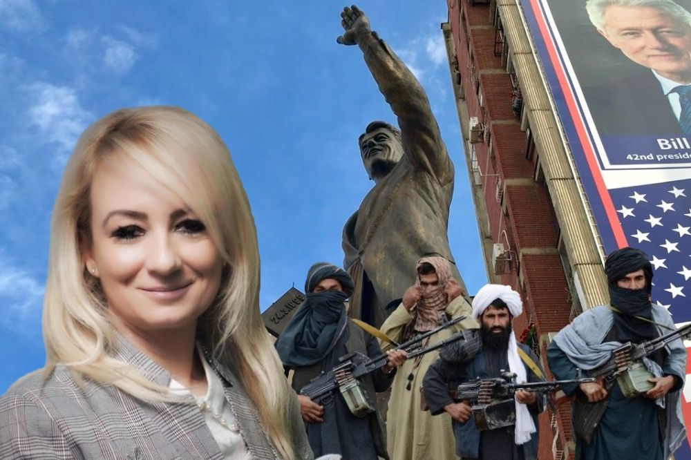 Dragana Trifkovic Spomenik Klintonu Prostina Talibani 1000x666 1
