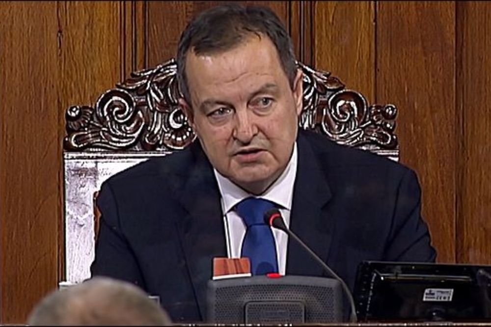 Dačić: Kad čujem Stoltenberga dođe mi da skočim sa... Ivica Dacic Skupstina 1000X666