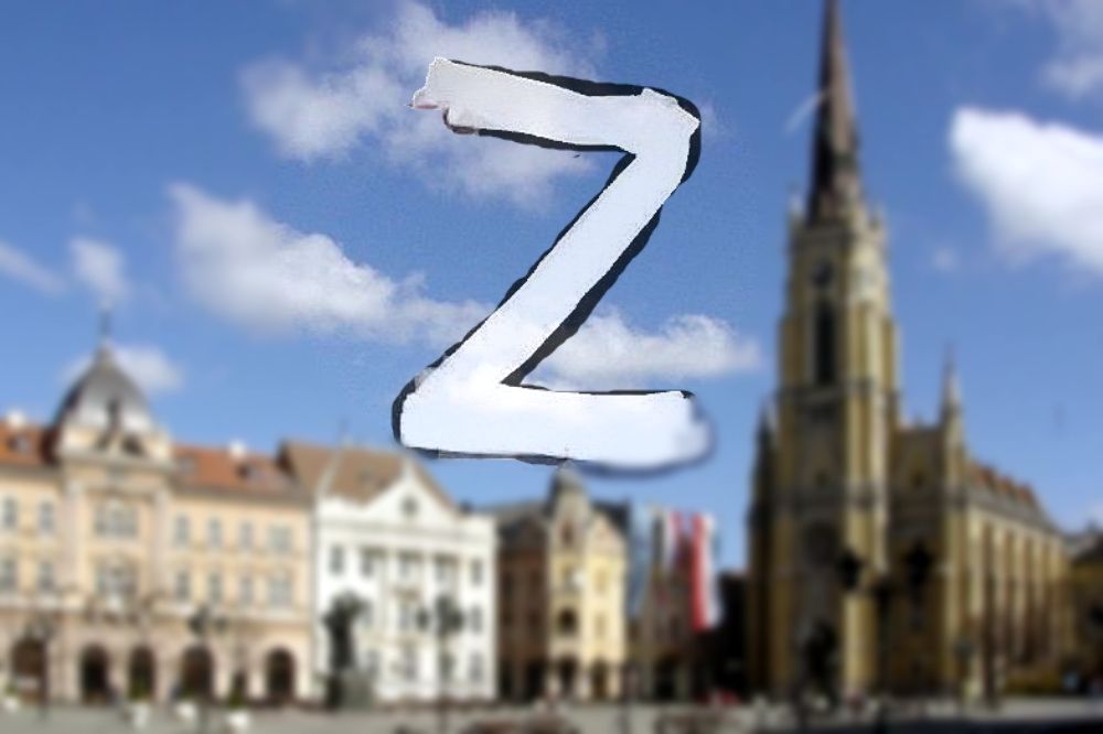 Novi Sad: Slovo Z ispisano na više mesta u kampusu univerziteta NOVI SAD Z 1000X666 1 1