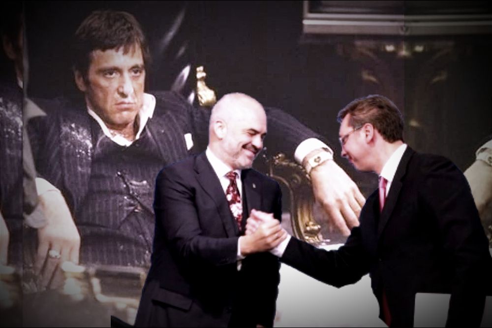'Oće kaki, neće kaki? 'Oće! VUČIĆ "PODVIO REP", IDE U TIRANU: Nisam blesav ni glup, emotivan sam Al Pacino Skarfejs Kokain Edi Rama Vucic 1000x666 1 1
