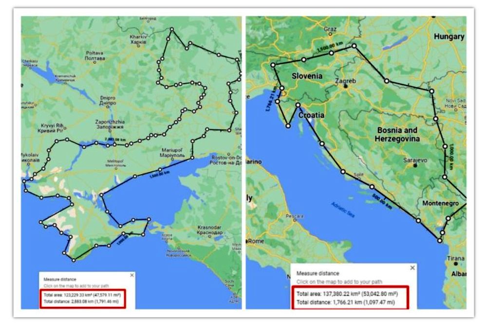 Viralne mape: Teritorije u Ukrajini pod kontrolom Rusije su veličine pola Balkana MAPA Ukrajina Rusija Balkan 1000x666 1