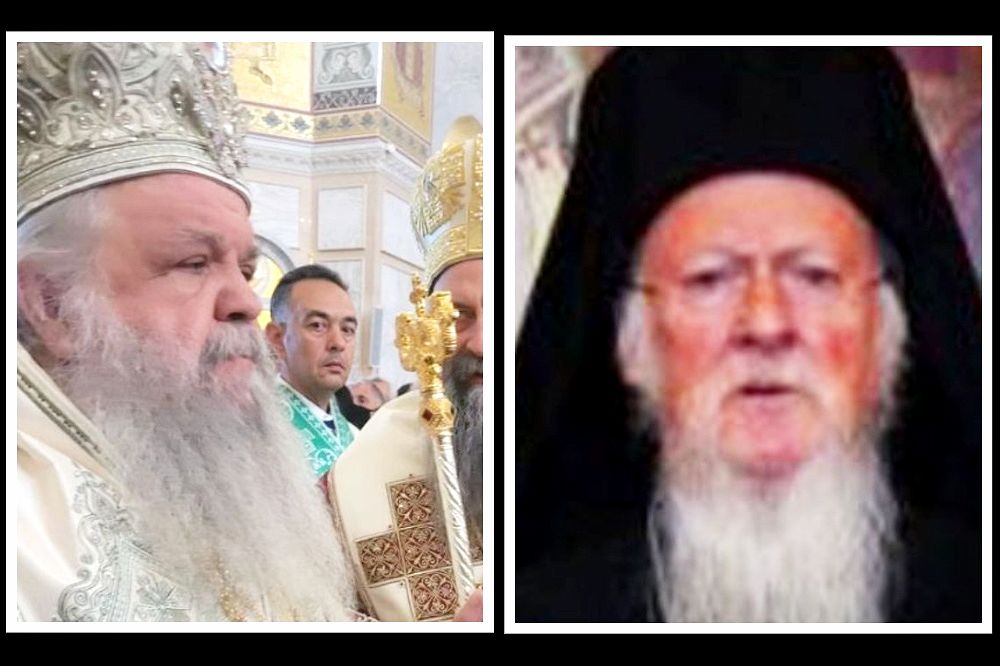 Vartolomej uručio MPC-OA akt o kanonskom jedinstvu Arhiepiskop Stefan Patrijarh Vartolomej 1000x666 1