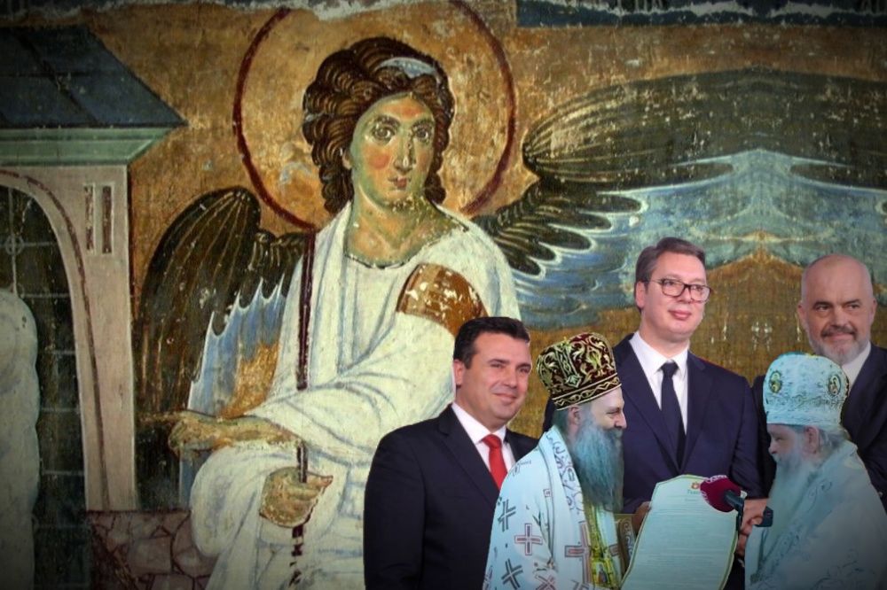 Borba za pravoslavne duše ili autokefalnost MPC kao deo projekta "Otvoreni Balkan" Beli Andjeo Vucic Rama Zaev Porfirije Stefan 1000x666 1