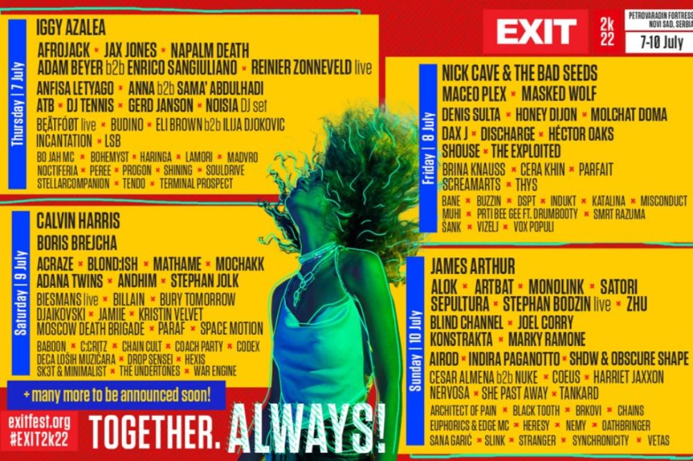 Policija prvog dana Egzita zaplenila VIŠE OD ŠEST KILOGRAMA droge Exit 2022 Lineup Po Danima Daily Festival 1000x666 1