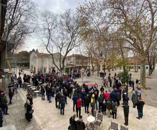 Protest u Trebinju zbog presuda Suda BiH u predmetu Aleksić i drugi Trebinje Protest Aleksic3