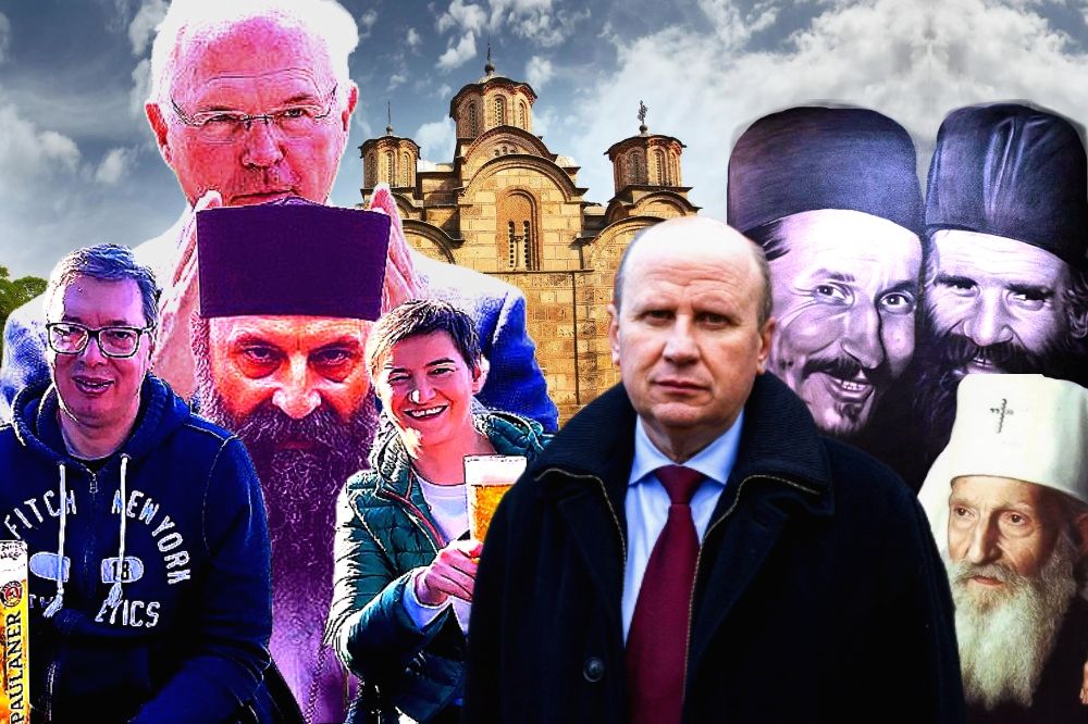 Đorđević o SPC pod Porfirijem: Od Brnabe dobiju pare a Vučiću i Hilu se ne zameraju! Mogu se moliti na Kosovu i bez Srba i srpske države Djordjevic Atanasije Amfilohije Pavle Porfirije Hil Vucic Brnabic Gracanica 1000x666 1
