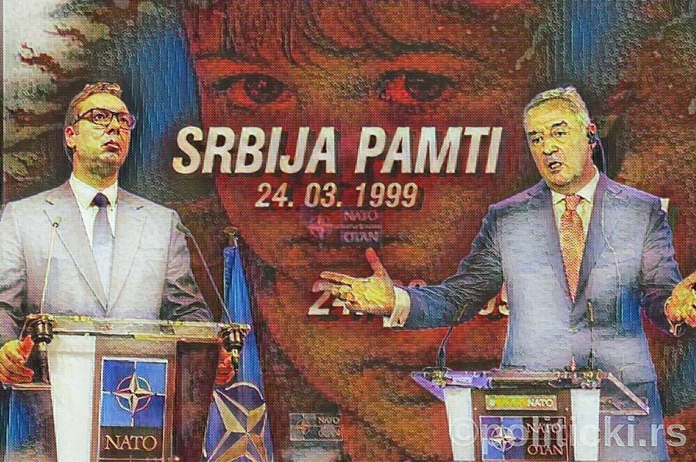Vucic Djukanovic Nato Agresija Srbija Pamti 24 Mart 1000xx666