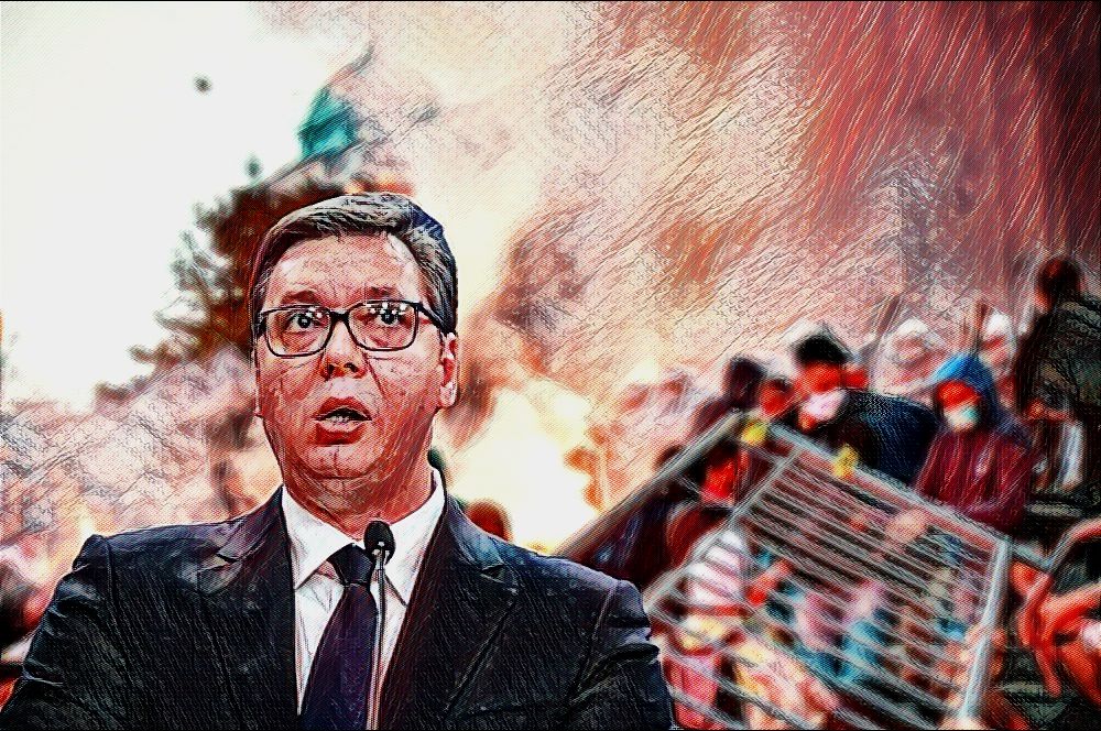 Vučić se jedino plaši ulice: Popušta samo kad ga narod pritera uza zid Vucic Protest 1000x666 1
