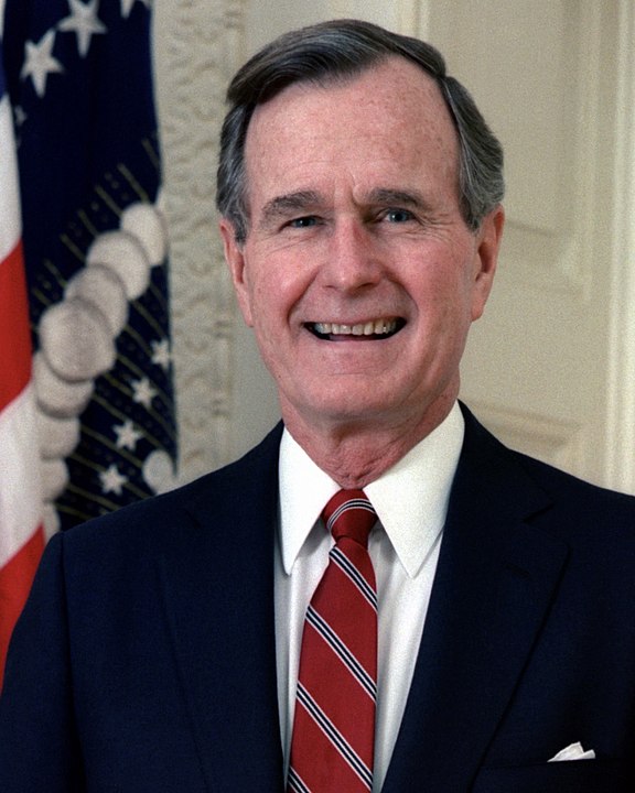 576px George H. W. Bush President Of The United States 1989 Official Portrait Cropped