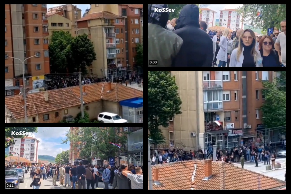 Kosovska Mitrovica Protest