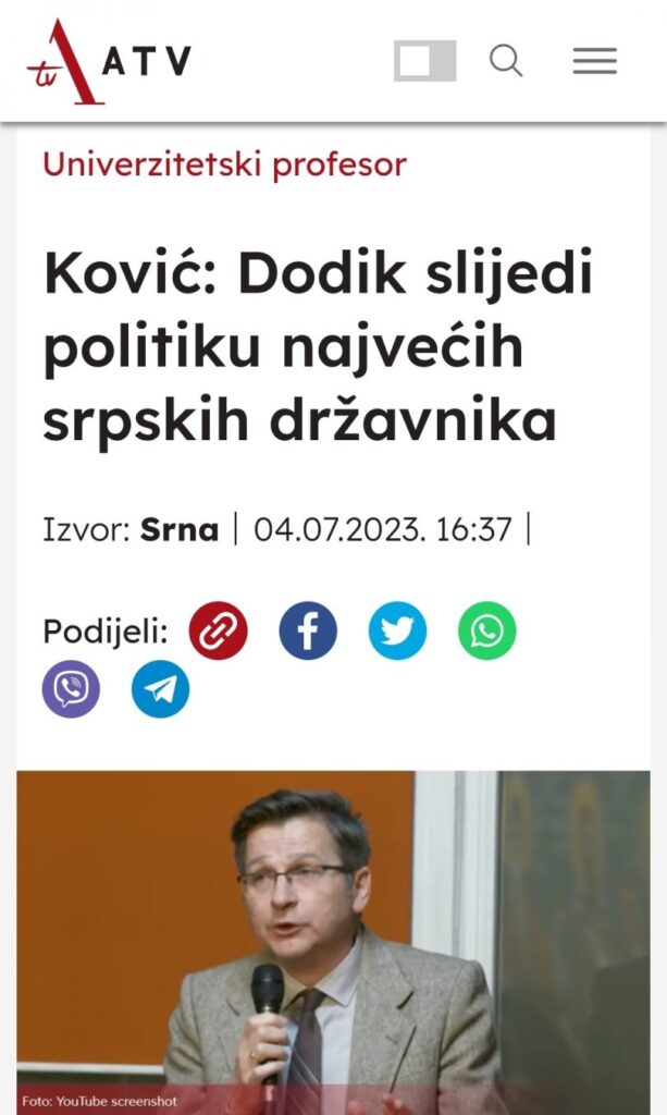 Vukanović: Prodana duša i đubre Miloš Ković personifikacija lažne intelektualne elite koja je izdala srpski narod Screenshot 20230704 182544 Chrome 810x1353 1 613x1024