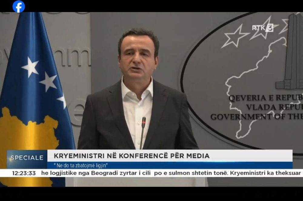 (VIDEO) Kurti: U Banjskoj 30 teško naoružanih ljudi, opkoljeni su, tražim od njih da se predaju Kurti