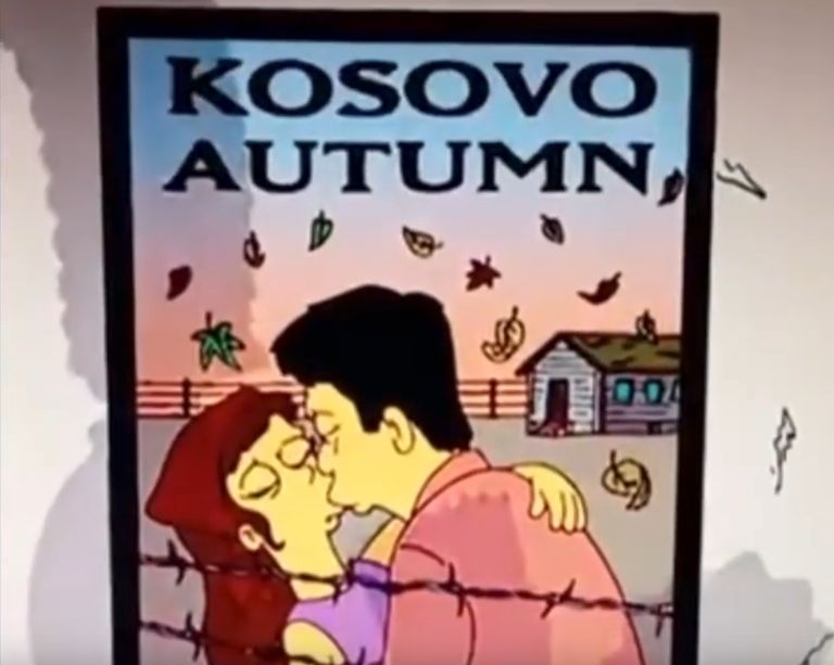 Simpsonovi predviđaju rat na Kosovu Simpsonvi Kosovo Teorija 768x613 1