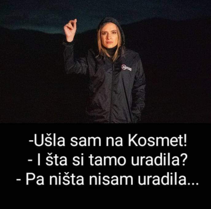 Pismo iz Kopnene zone bezbednosti: Milica Zavetnica videla Kosovo nije - Vučićevi čauši na mestu zločina Milica Zavetnica