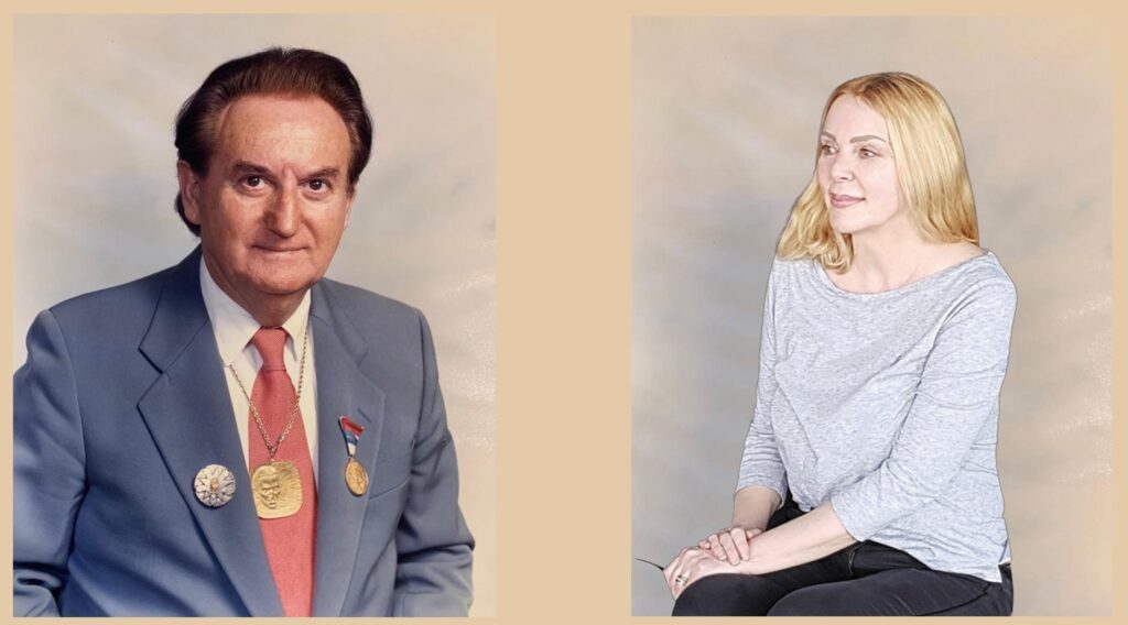 Dr. Ljubomir Ljubo Vujovic 1933. – 2021. I Novinar Marina Bulatovic Clan UO Teslinog Memorijalnog Drustva Iz Njujorka Foto Privatna Arhiva 1024x568