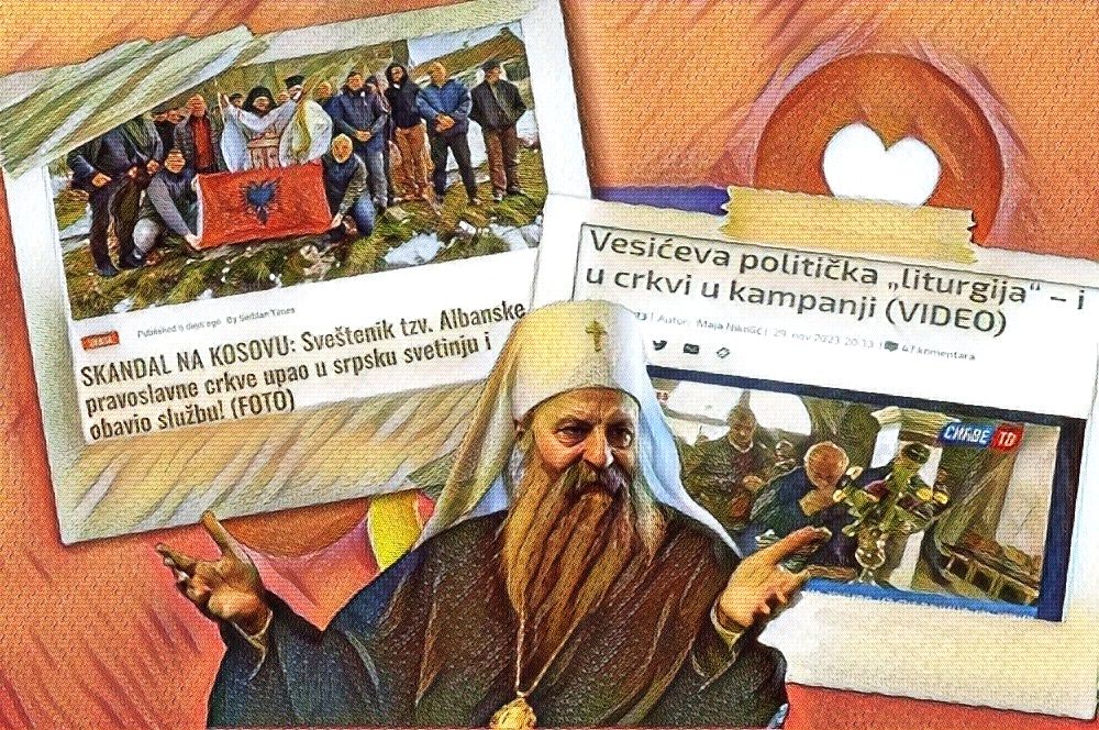 Pastiri Džufka i Vesić, i Porfirije ko Bata Živojinović u filmu Kozara PORFIRIJE