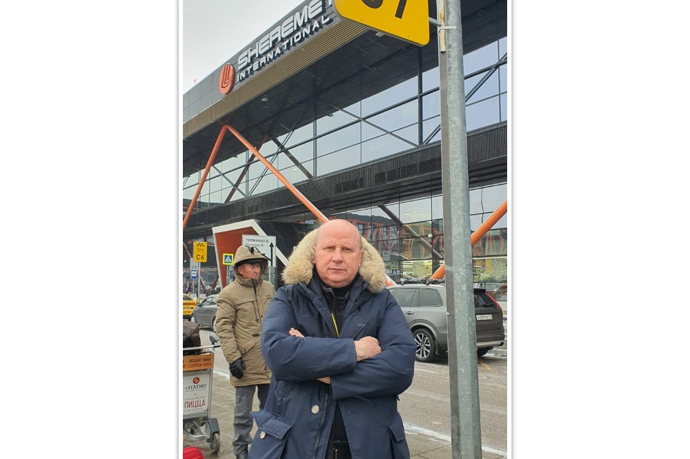 Mlađan Đorđević u Moskvi na poziv Skupštine naroda Evroazije Mladja Djordjevic Moskva Aerodrom