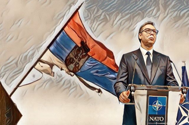 Ruski mediji: Vučić je uvek imao samo jednu stolicu - zapadnu Vucic Nato Zastava Srbije 600x427 1