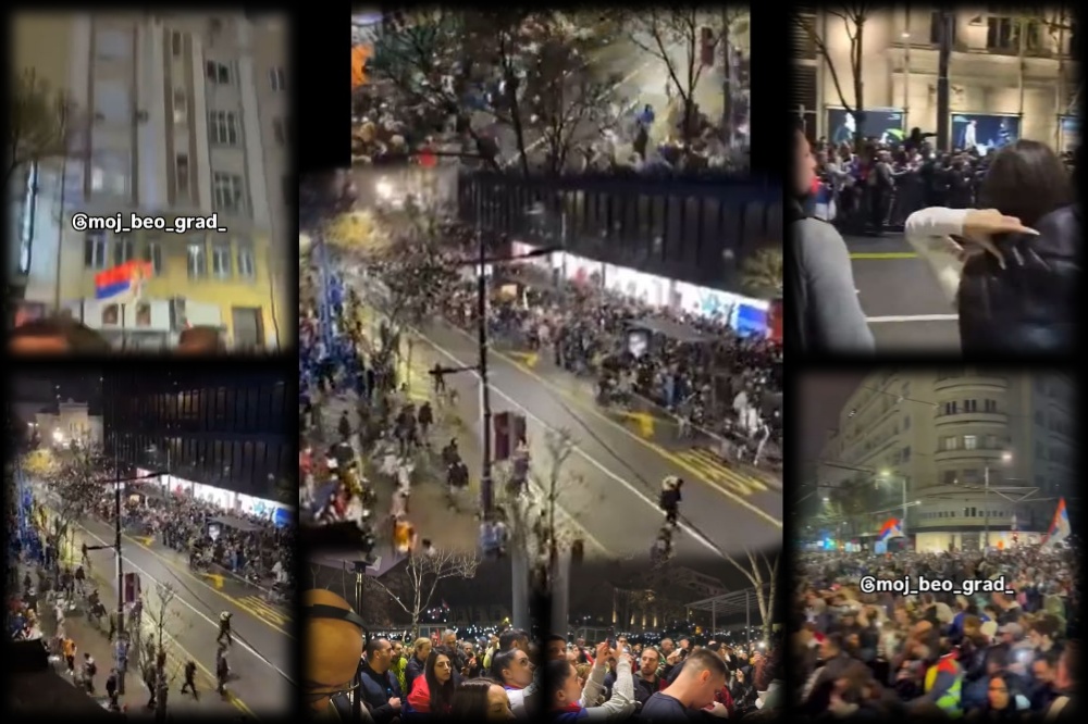(VIDEO) Upotrebljen „zvučni top“, oružje koje poseduje bezbednosni sistem Srbije? ZVUCNI TOP