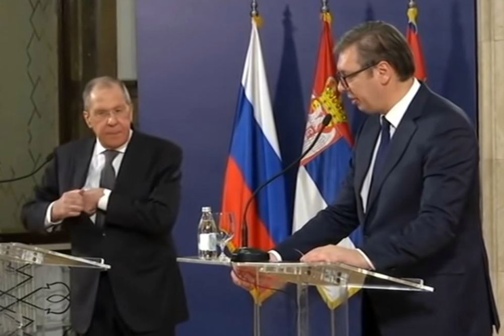 Iz Moskve: Lavrov nije podržao Vučića već ga je pozvao na dijalog sa studentima Lavrov Vucic 1