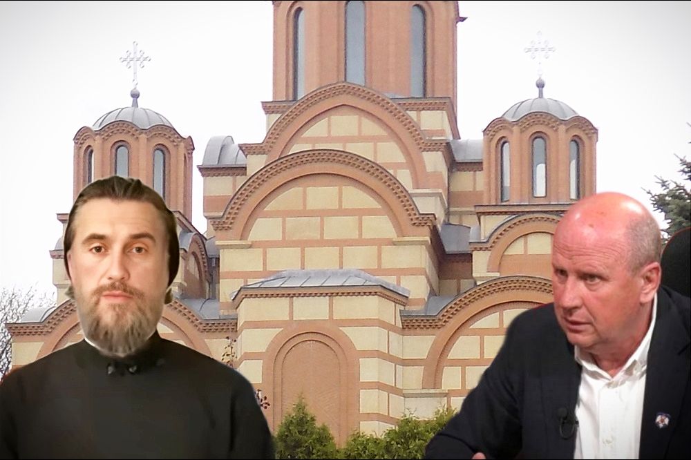 PONOVO RASKOL: Mlađan Đorđević i sveštenik Saša Petrović odvajaju crkvu u Americi od SPC Sasa Petrovic Mladjan Djordjevic Nova Gracanica 1