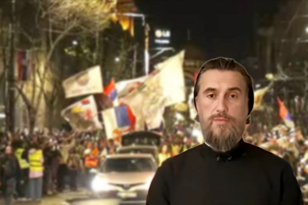 Otac Saša Petrović: Patrijarh i Sinod ne čine punoću crkve, već 350.000 vernika SPC koji su 15. marta bili u Beogradu! Studentska bitka je naša poslednja… Sasa Petrovic Protest 1