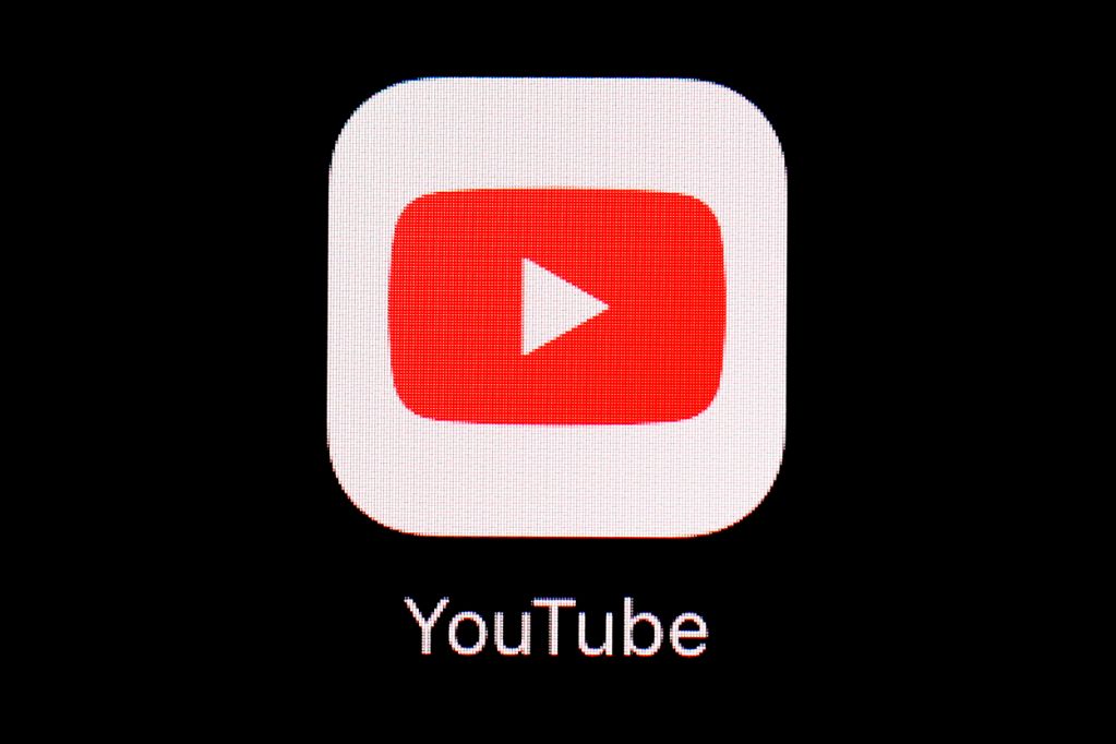 FILE - The YouTube app is displayed on an iPad in Baltimore. (AP Photo/Patrick Semansky, File)