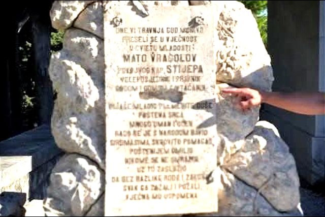 Priča o Matu Vragolovu – Srbinu katoliku sa čijeg spomenika je uklonjeno "SRCEM SRBIN" Caki Milicevic Aleksandar Spomenik