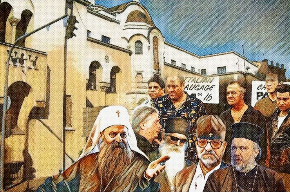 Patrijaršijski klan – karikatura demona PATRIJARSIJA PATRIJARH SOPRANO 1 1000X666